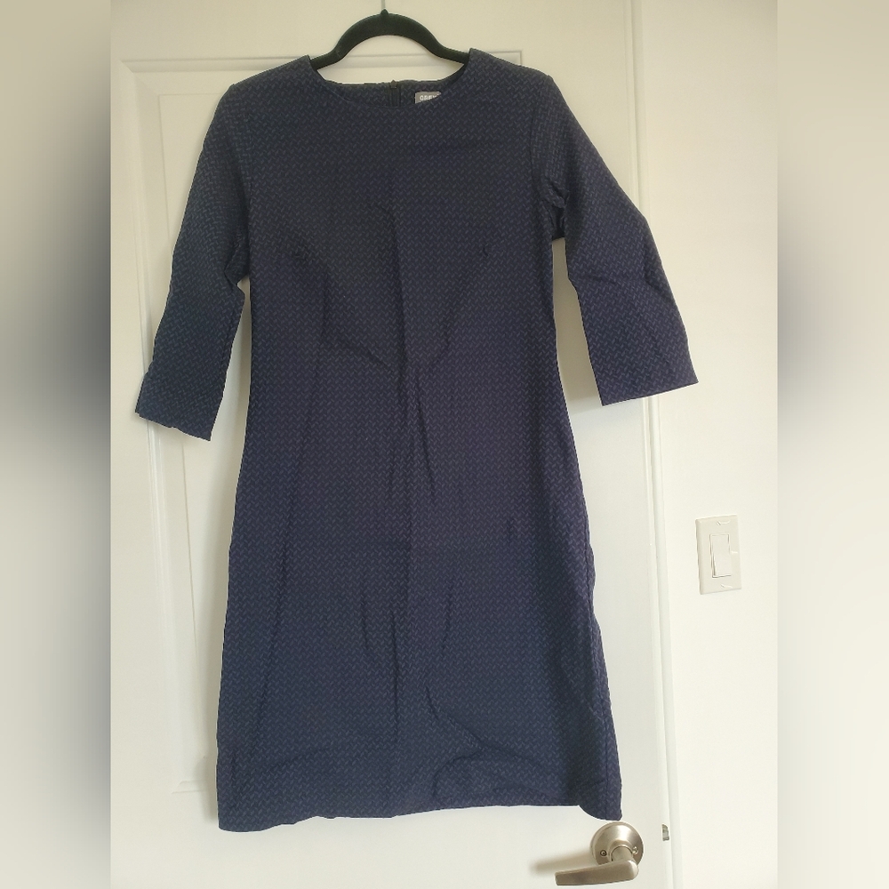 Grey Wolf Navy & Black Shift Dress - Made In Poland